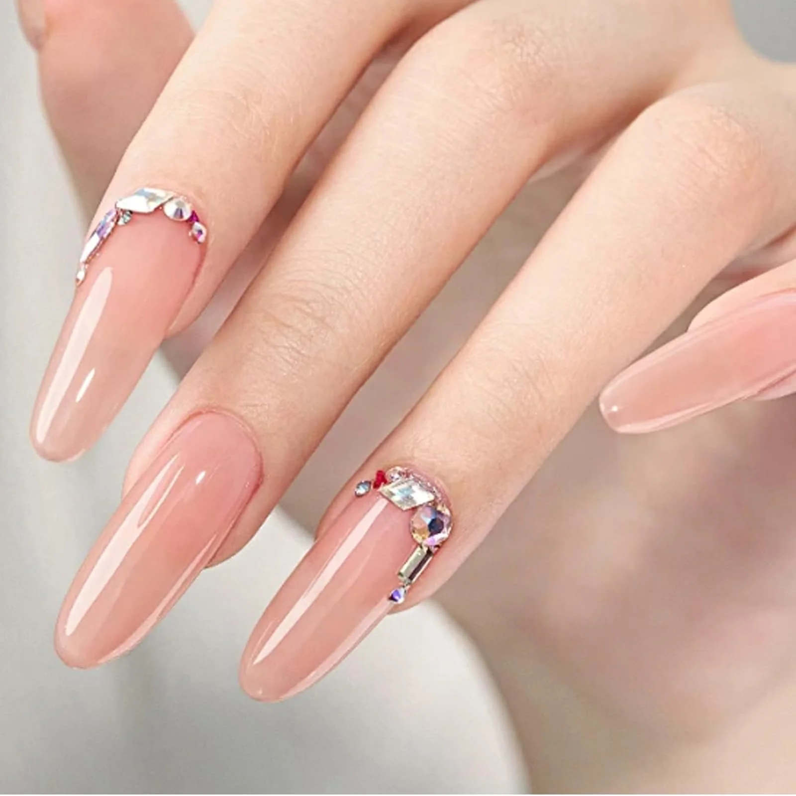 Підвіски для нігтів 3D Стрази Французький стиль Різні форми Кольоровий 3000 шт., фото №5