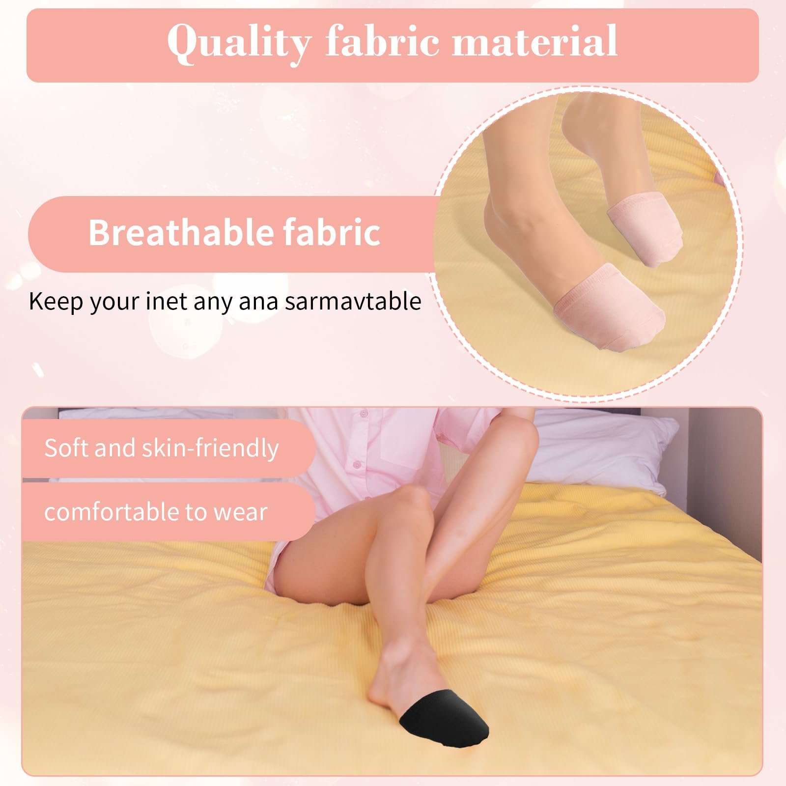 Женские носки с пальцами, укороченные, для мюлей, невидимые, нескользящие, хлопковые, бесшовные для клогов, 8 пар, фото №6