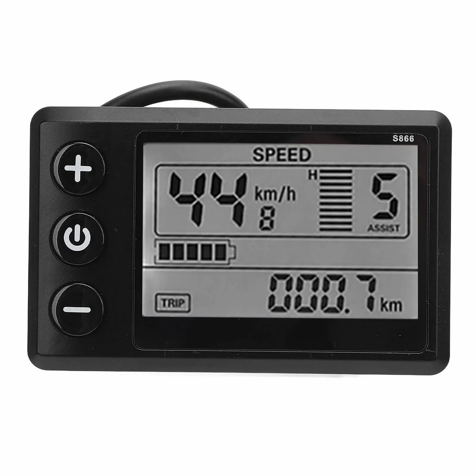 Дисплей для электросамоката Srliya S866 LCD 24V-60V 6 Pin, фото №1