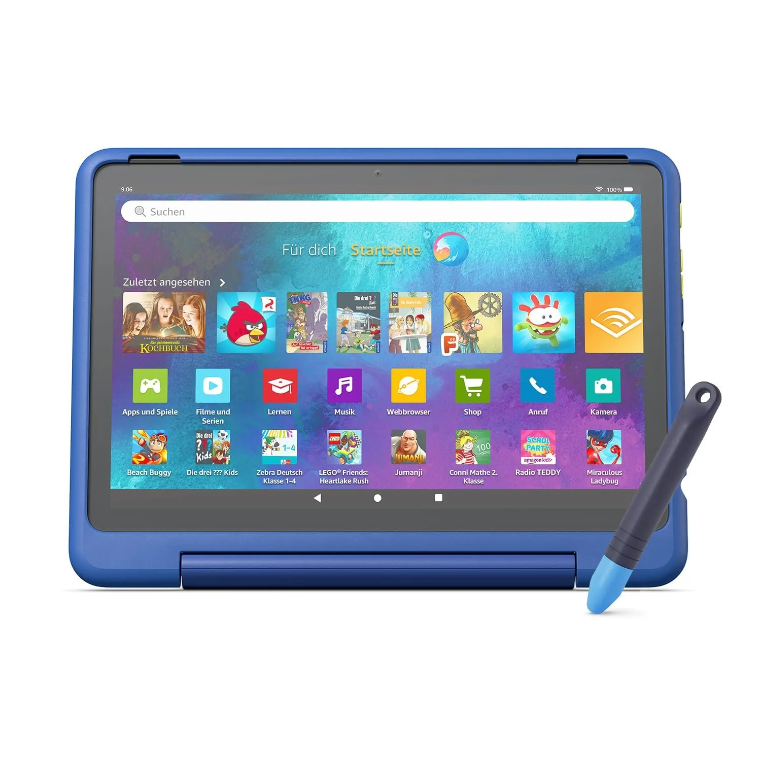 Планшет Amazon Fire HD 10 Kids Pro + Стилус для планшета Amazon Kid-Friendly зі шнурком, фото №1 Планшет Amazon Fire HD 10 Kids Pro + Стилус для планшета Amazon Kid-Friendly зі шнурком, фото №1