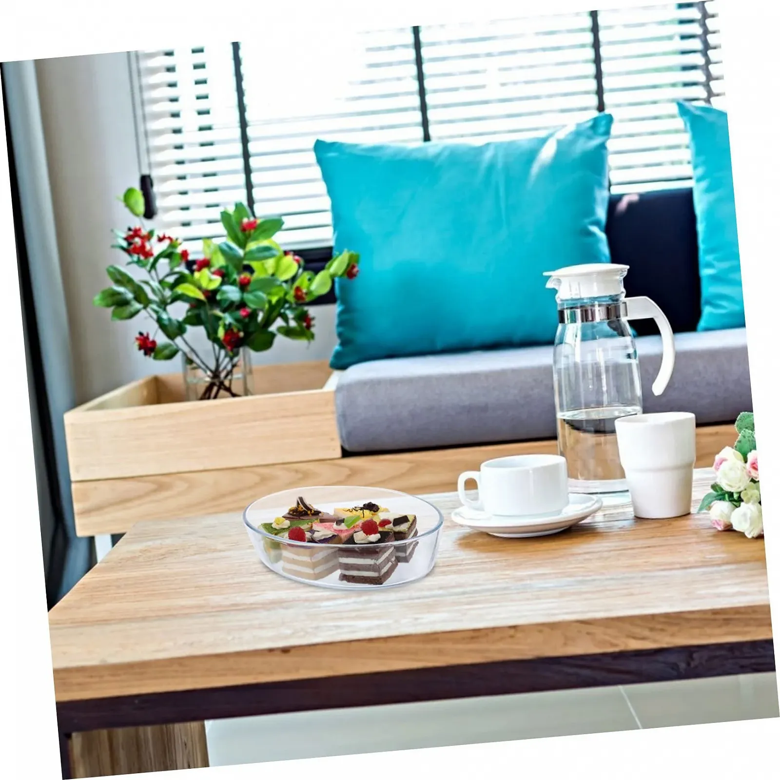 Форма для запекания стеклянная овальная термостойкая прозрачная, фото №5