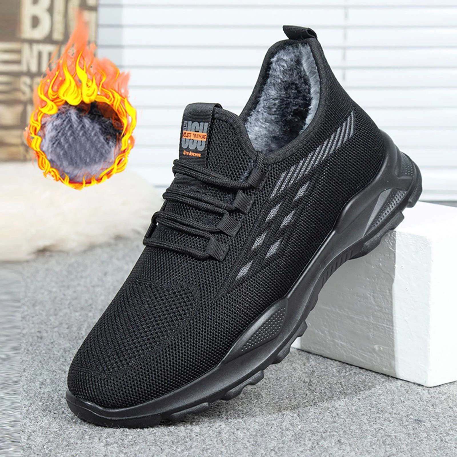 Чоловічі черевики MMOOVV Sport Бавовна Осінь-Зима Комфорт Плоский дизайн, фото №2