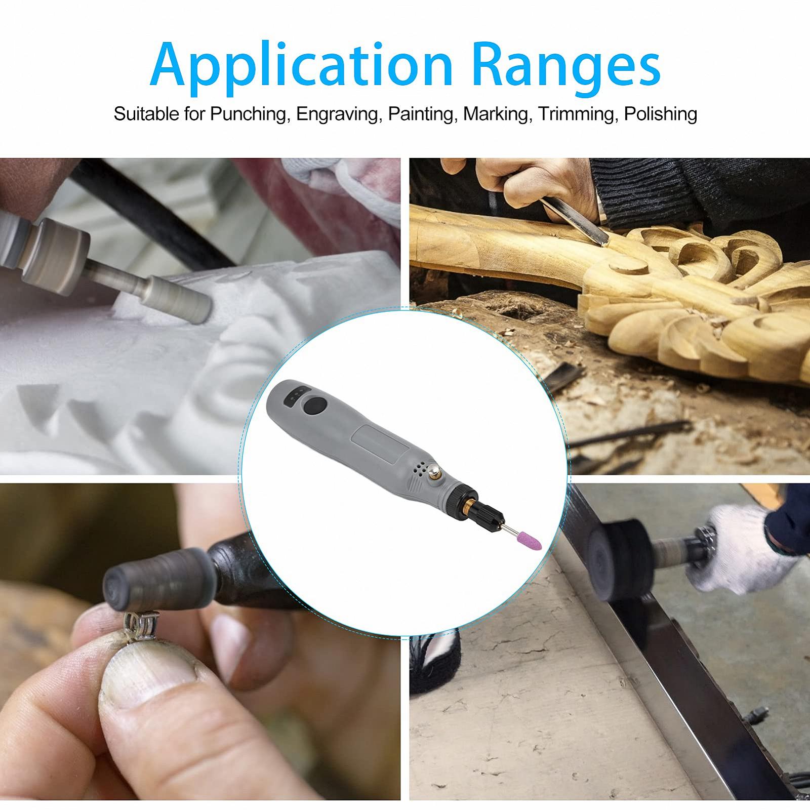 Акумуляторний Шурупокрут набір Mini Drill DC5V 3 швидкості регульовані міні електричний шліфувальний набір полірувальний інструмент для свердління різання гравірування сірий, фото №3 Акумуляторний Шурупокрут набір Mini Drill DC5V 3 швидкості регульовані міні електричний шліфувальний набір полірувальний інструмент для свердління різання гравірування сірий, фото №3