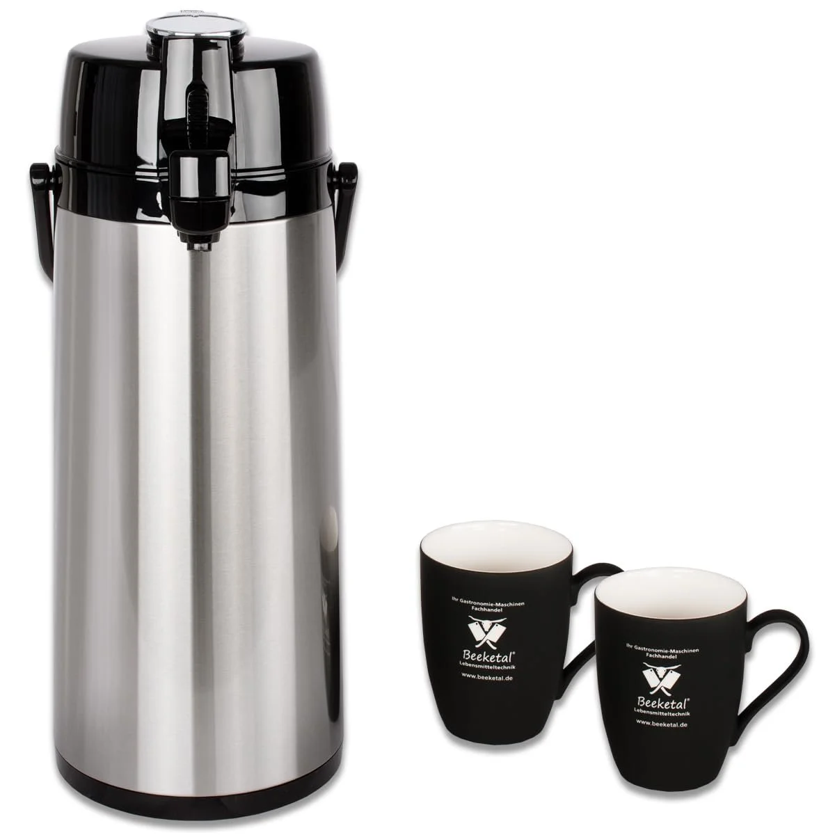 Фильтр-кофеварка Beeketal BGK2-T Gastro с термосом-помпой 2,0 л 10 бумажных фильтров нержавеющая сталь, фото №5