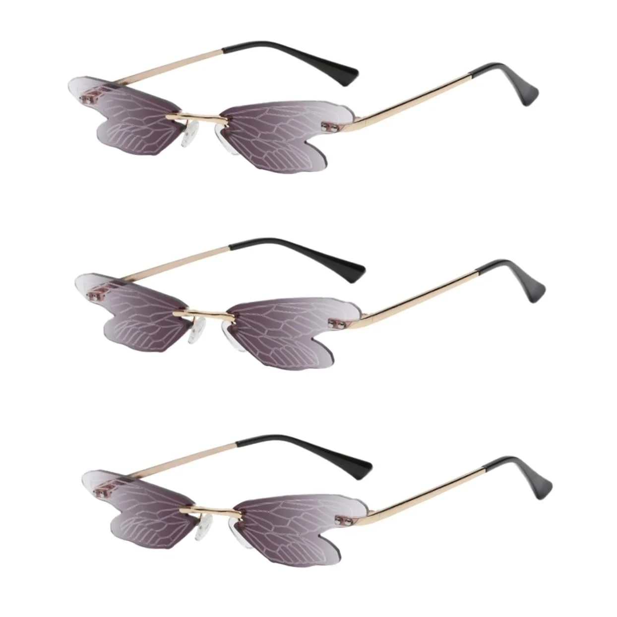 Солнцезащитные очки PACKOVE 3 Libellenf для женщин Без оправы, фото №1