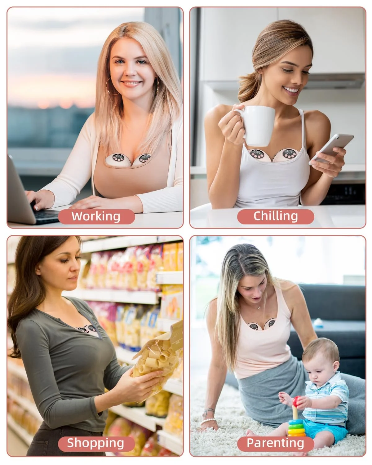 Молокоотсос электрический Wagxoey Pink, фото №7 Молокоотсос электрический Wagxoey Pink, фото №7