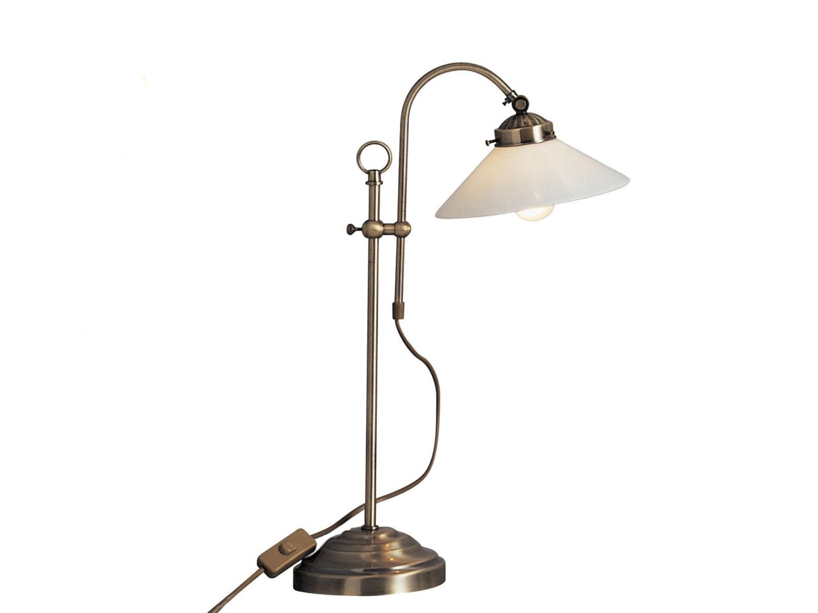 Настольная лампа Landlife LED Античная латунь Регулируемая по высоте Globo Lighting, фото №1