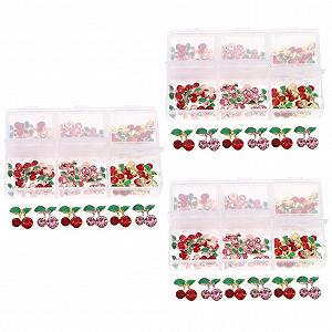 Стрази для нігтів Healeved, вишеньки, 180 шт - Фото 1