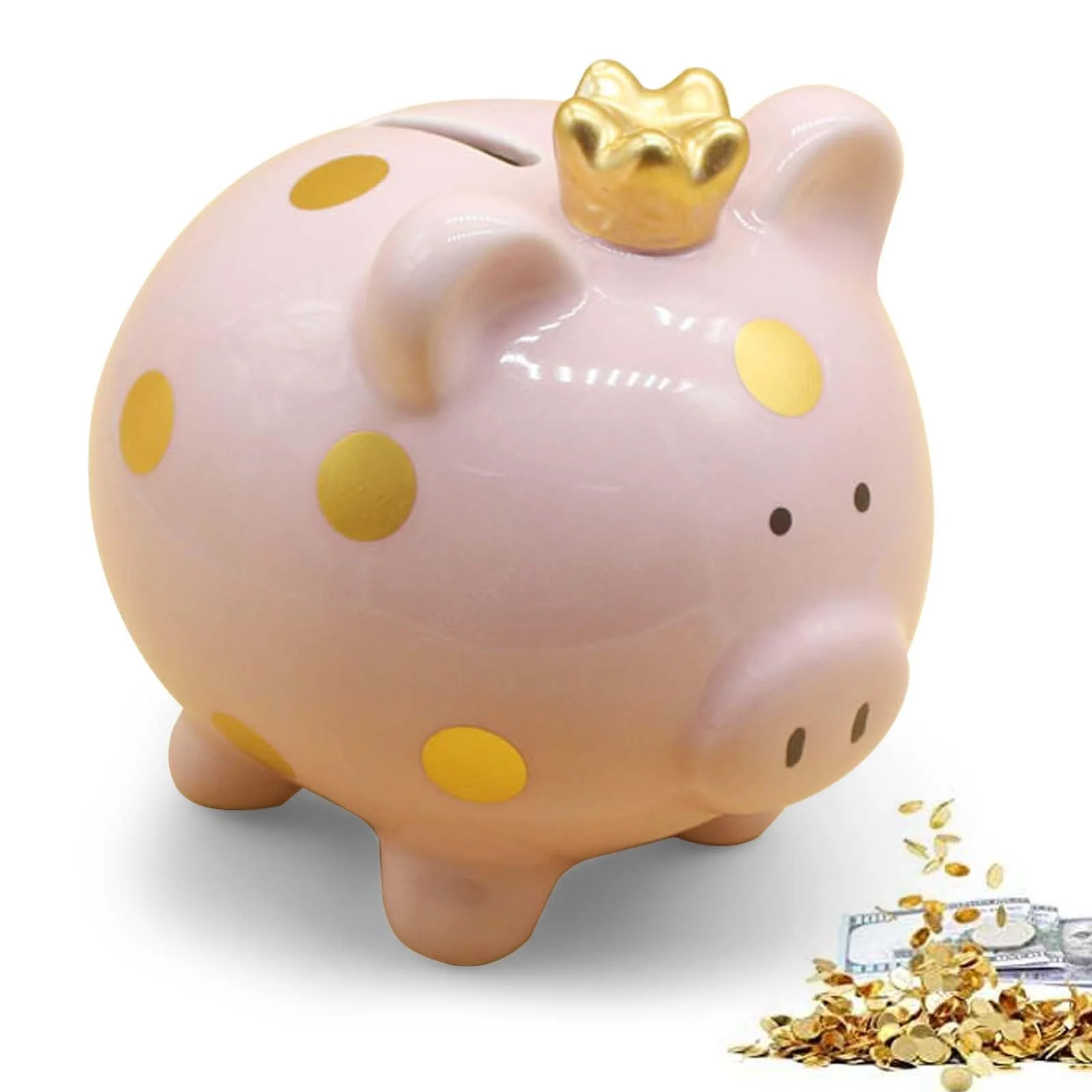 Скарбничка керамічна Lucky Pig Princess Crown, фото №1