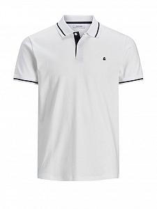 Поло JJEJERSEY POLO SS NOOS 12180891  Jack&Jones Білий 2XL - Фото 1