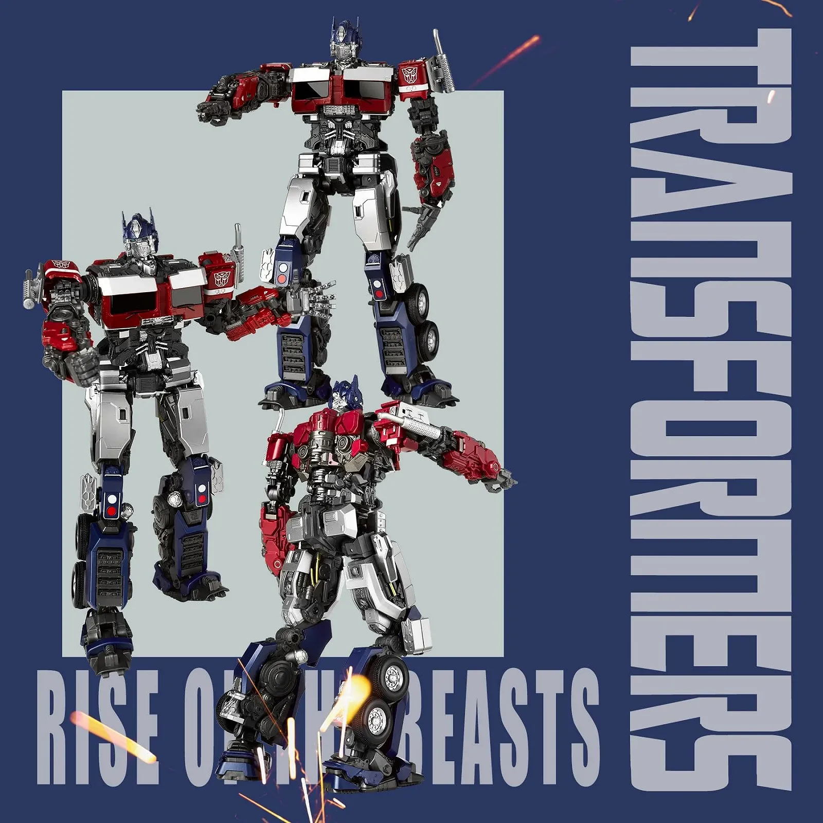 Фігурка-конструктор Yolopark Transformers Rise of The Beast Optimus Prime 20 см, фото №2