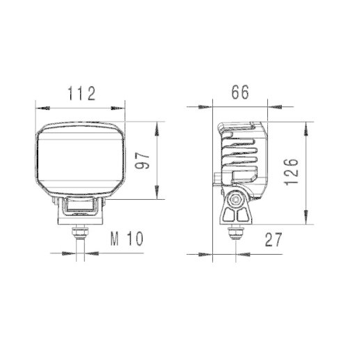 Робоча фара HELLA 1GA 996 488-511, фото №2