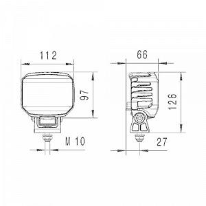 Робоча фара HELLA 1GA 996 488-511 synthetic.ua - Фото 1