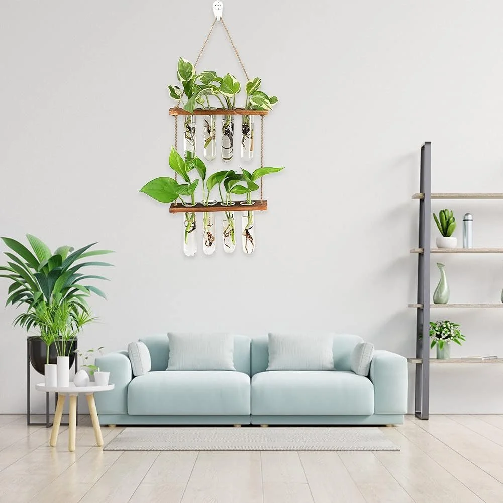 Підвісна станція для розмноження рослин 2 рівні 8 скляних ваз, фото №6 Підвісна станція для розмноження рослин 2 рівні 8 скляних ваз, фото №6