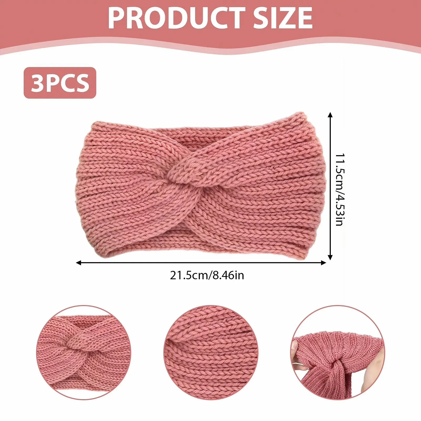 Повязка на голову Вязаная, фото №2