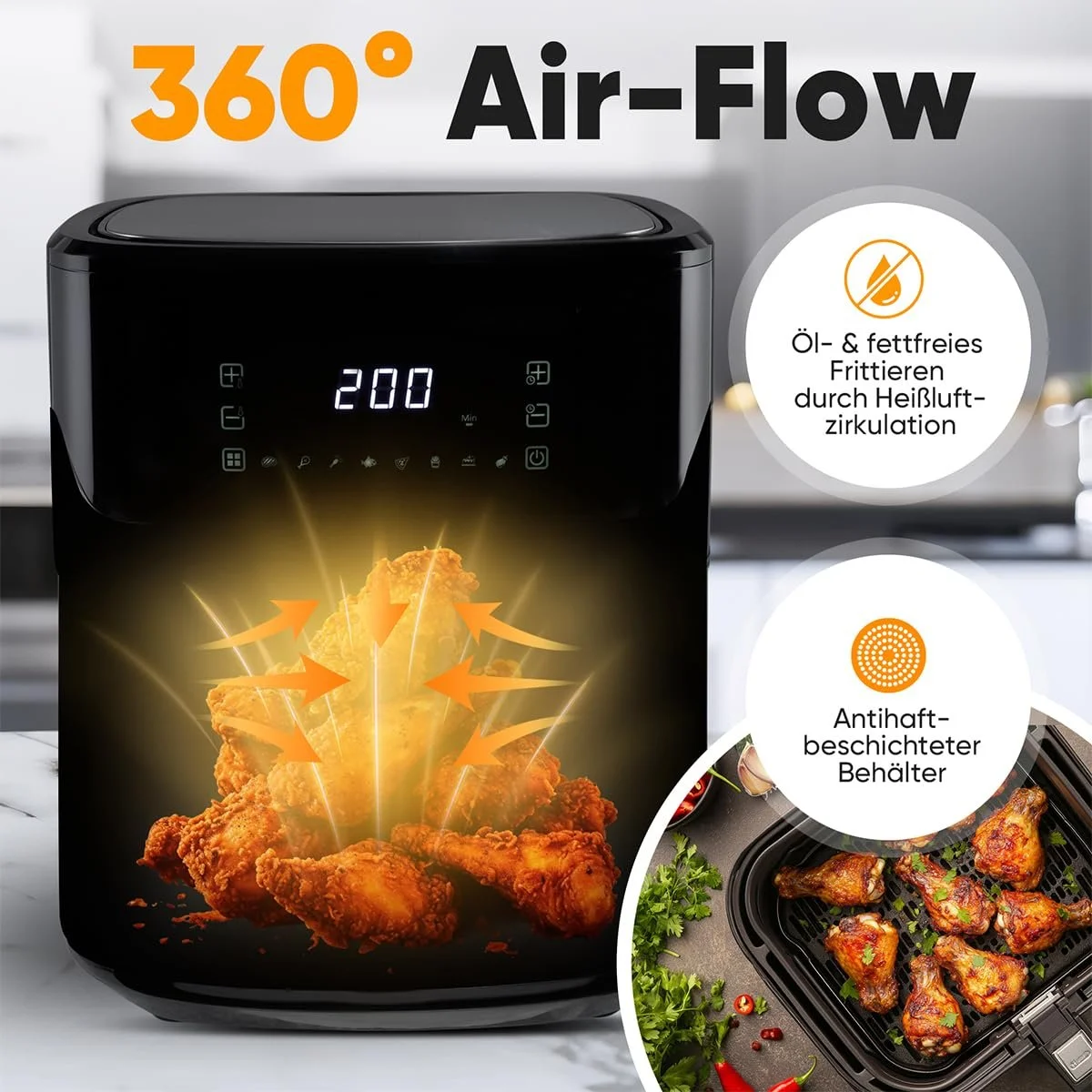 Мультипіч ProfiCook PC FR 1294 H 6.5 л корпус із нержавіючої сталі 8 програм 80–200 °C, фото №4 Мультипіч ProfiCook PC FR 1294 H 6.5 л корпус із нержавіючої сталі 8 програм 80–200 °C, фото №4