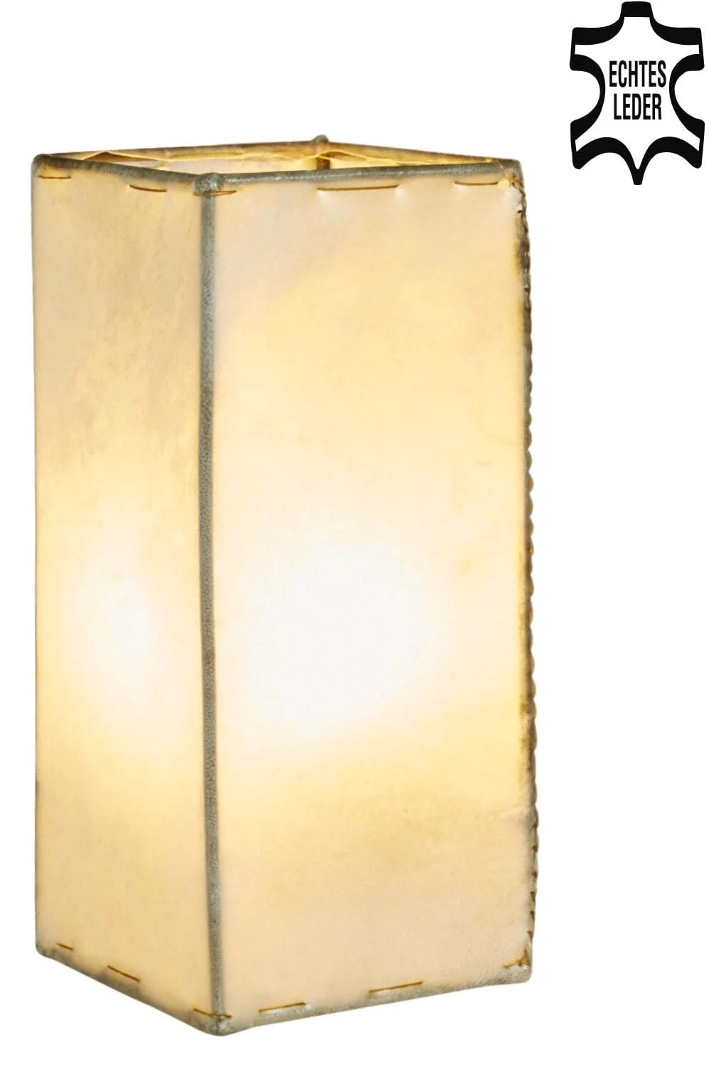 Настільна лампа Marrakesch Orient & Mediterran Interior Janka Східна шкіряна 30 см Натуральний колір, фото №2