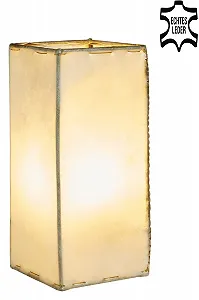 Настільна лампа Marrakesch Orient & Mediterran Interior Janka Східна шкіряна 30 см Натуральний колір synthetic.ua - Фото 1