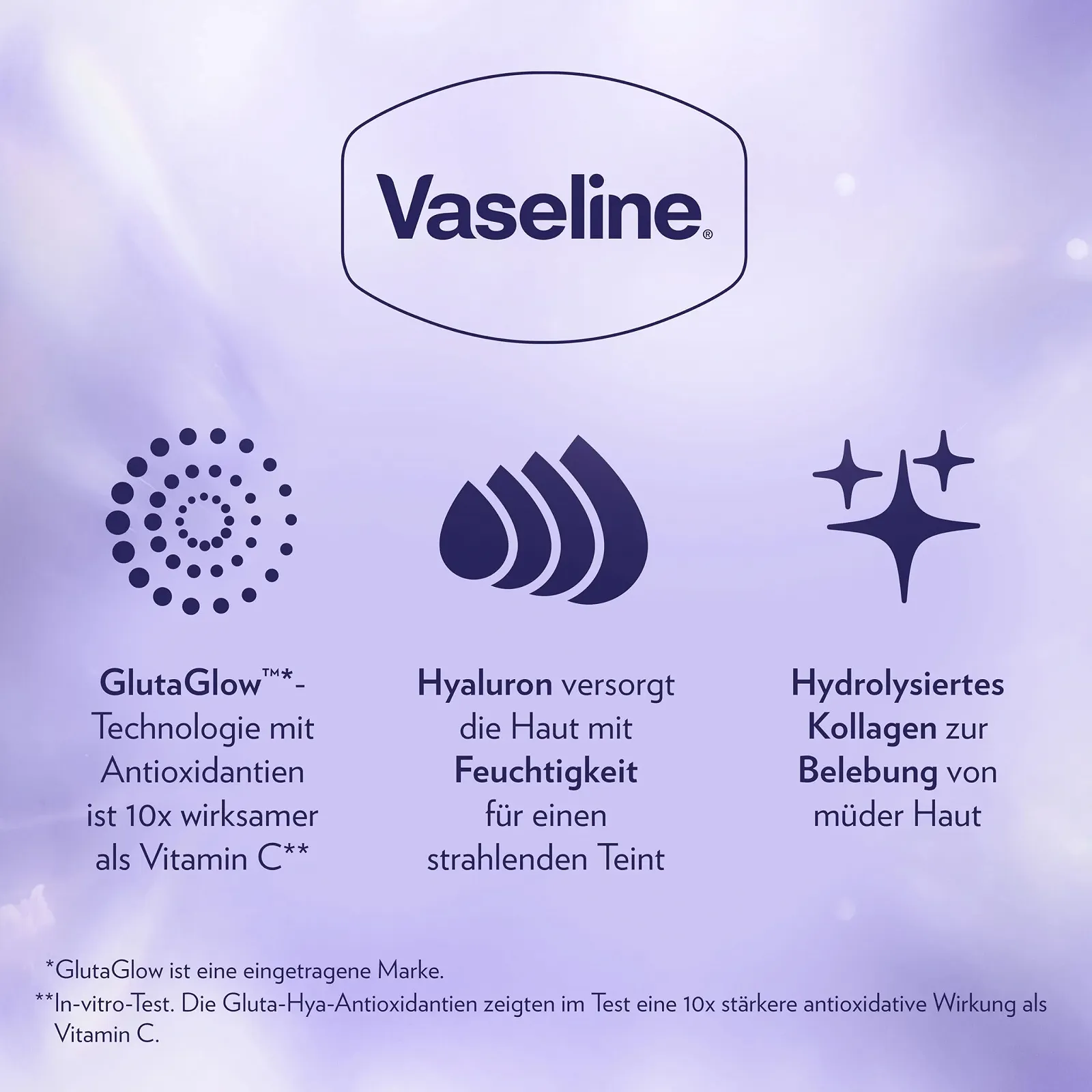 Лосьйон-сироватка Vaseline Gluta-Hya Overnight Radiance зволожуючий з антиоксидантами для гладкої та пружної шкіри, 200 мл, фото №6