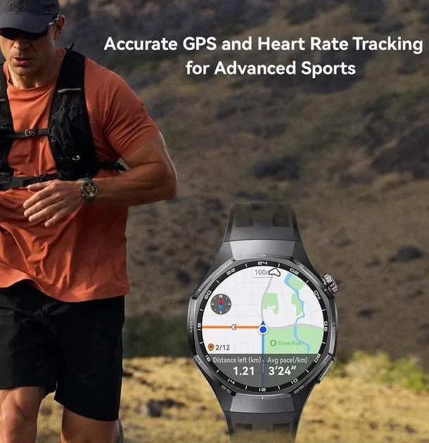 Смарт-часы Huawei Watch GT 6 Pro 46мм / NFC / GPS / Bluetooth 6.0 / Влагозащита 5 АТМ / До 21 дня работы / Быстрая зарядка / Прием звонка / HarmonyOS / Brown (Atum-B29W), фото №8