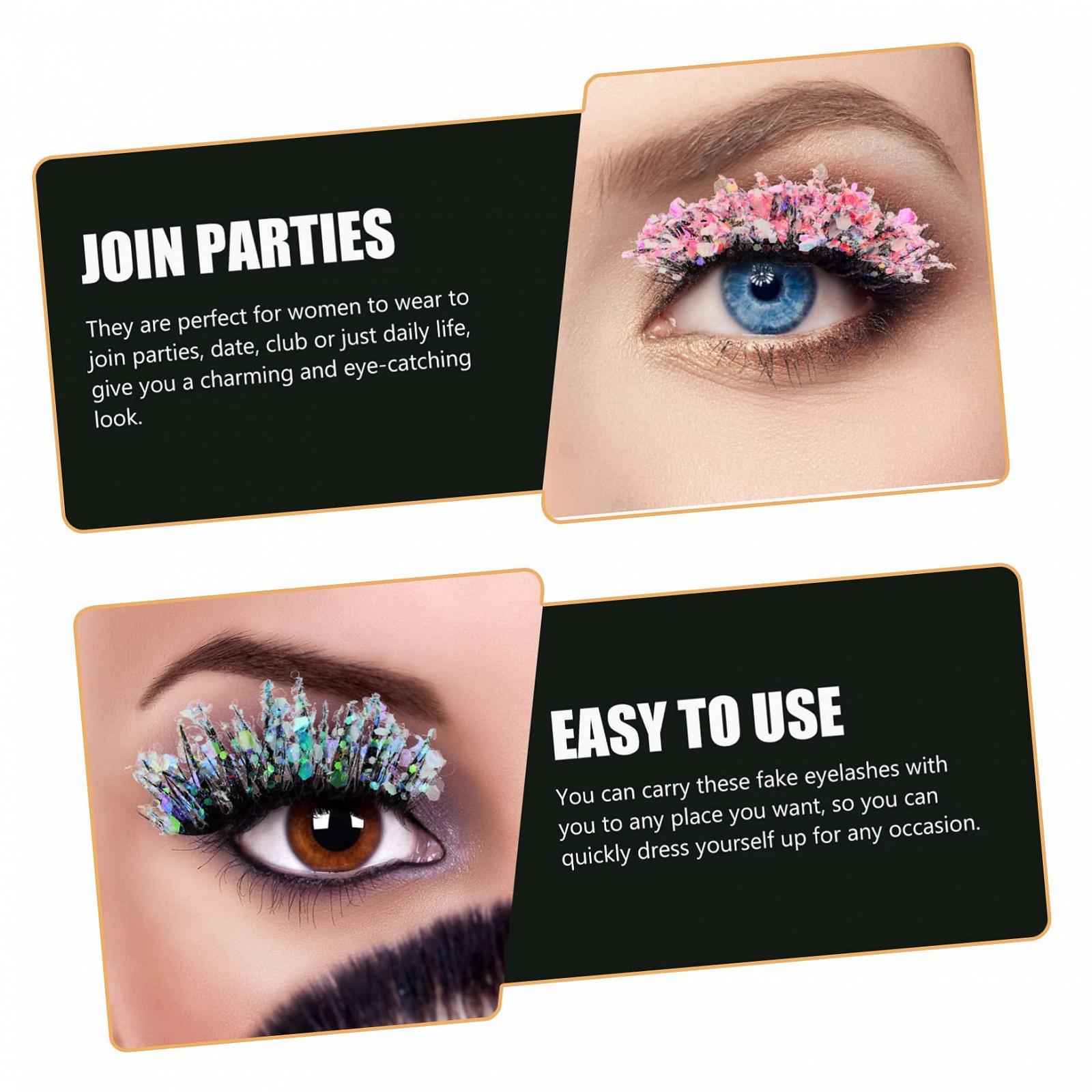 Накладные Ресницы Angoily 18 Пар Пайетки Длинные 3D Искусственное Волокно Бриллиант, фото №4 Накладные Ресницы Angoily 18 Пар Пайетки Длинные 3D Искусственное Волокно Бриллиант, фото №4