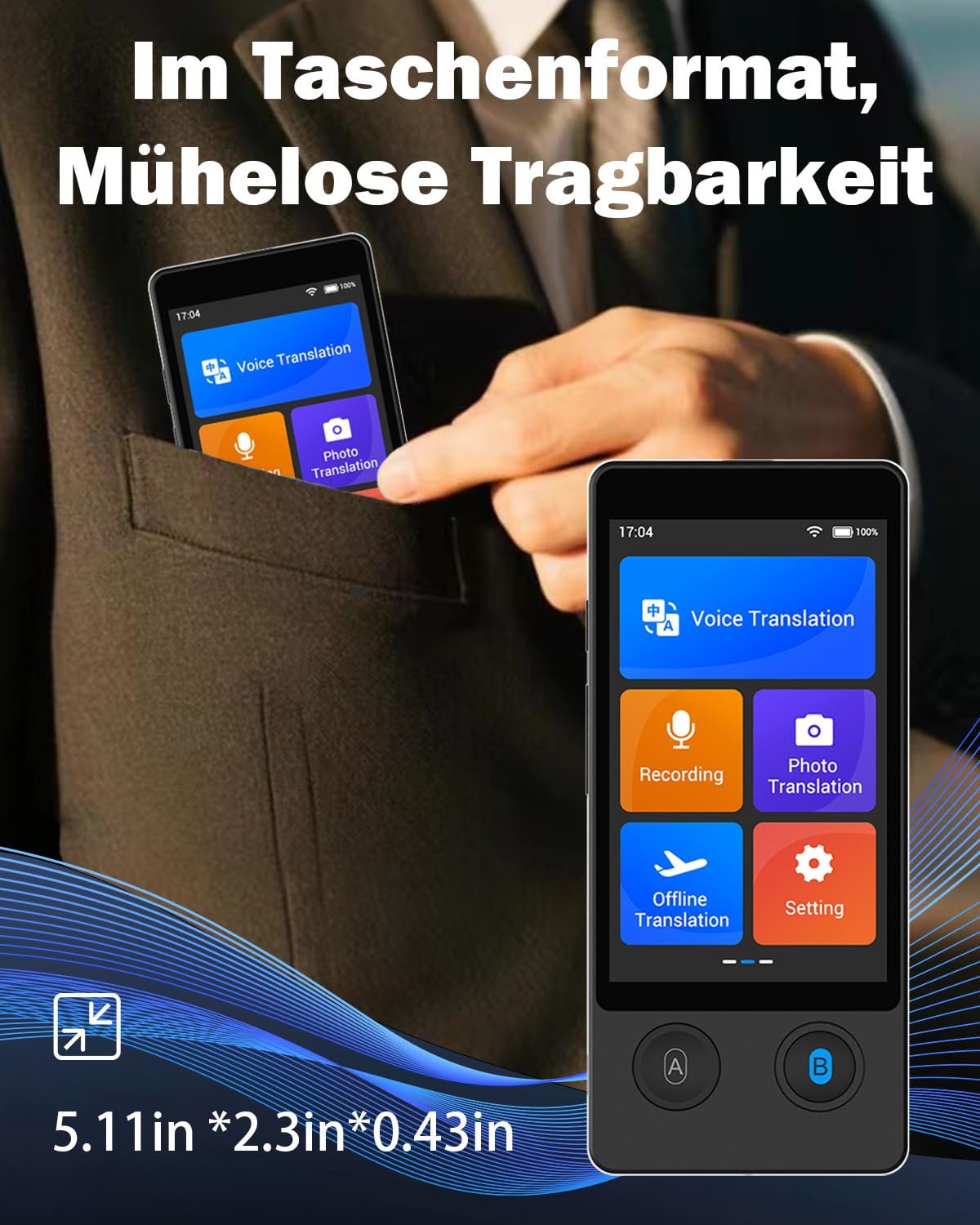 Переводчик Wooask W12, 144 языка, с голосовым выводом, фото №6