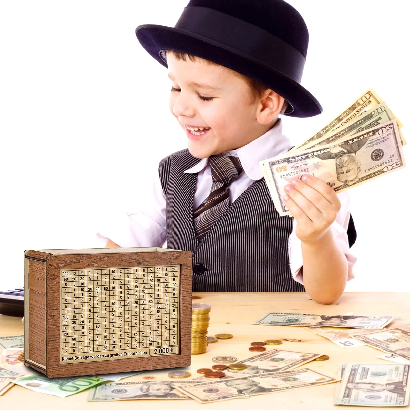 Дерев'яна скарбничка з наліпками-маркерами, фото №7