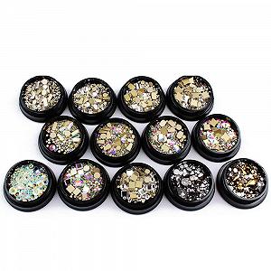 Набор Стразы для ногтей Блестки для DIY украшений Бриллианты для ногтей Неправильной формы для макияжа тела, 13 шт. - Фото 1