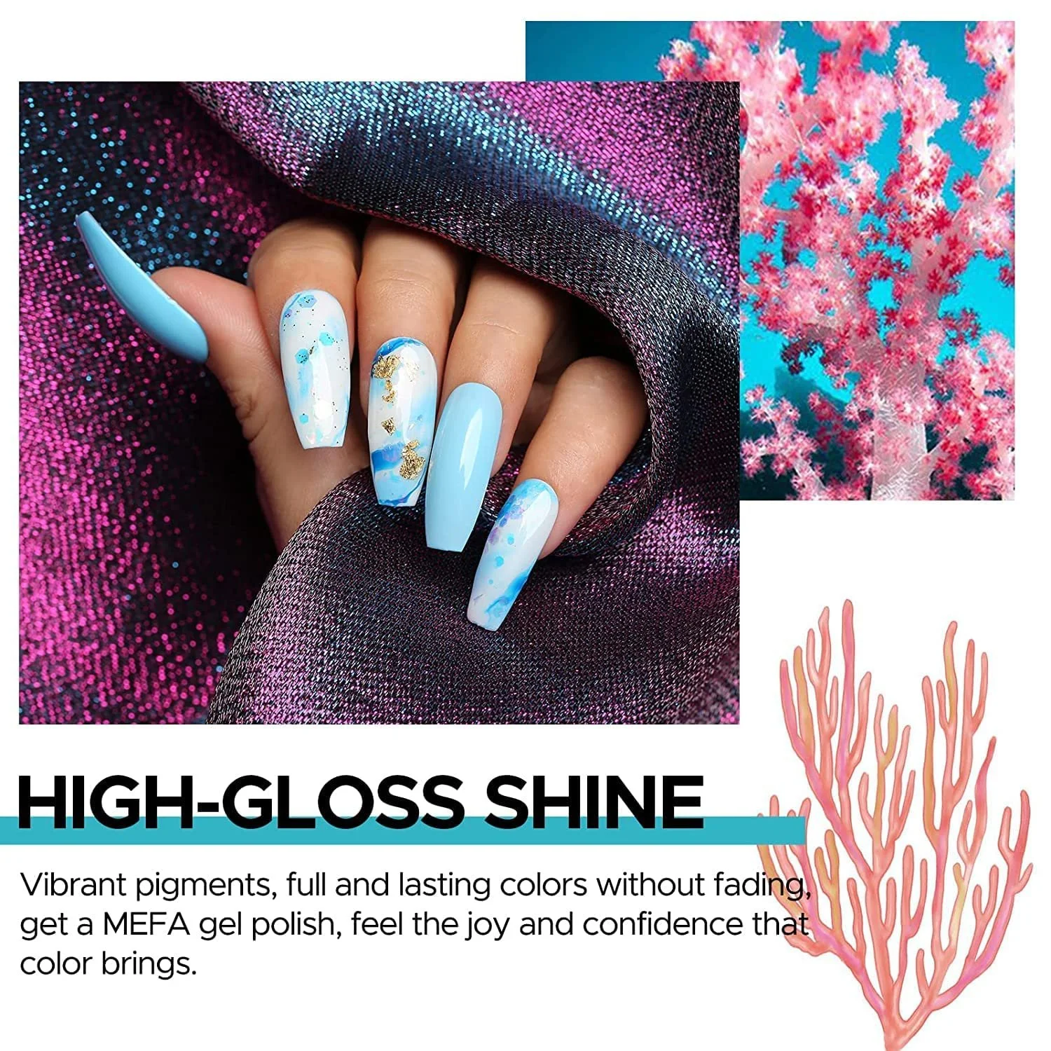 Гель-лак MEFA, набір з 23 предметів з подарунковою коробкою, фото №2