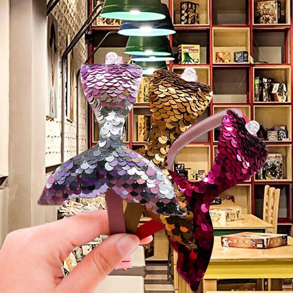 Набір з дитячих обручів на голову з блискітками, фото №7