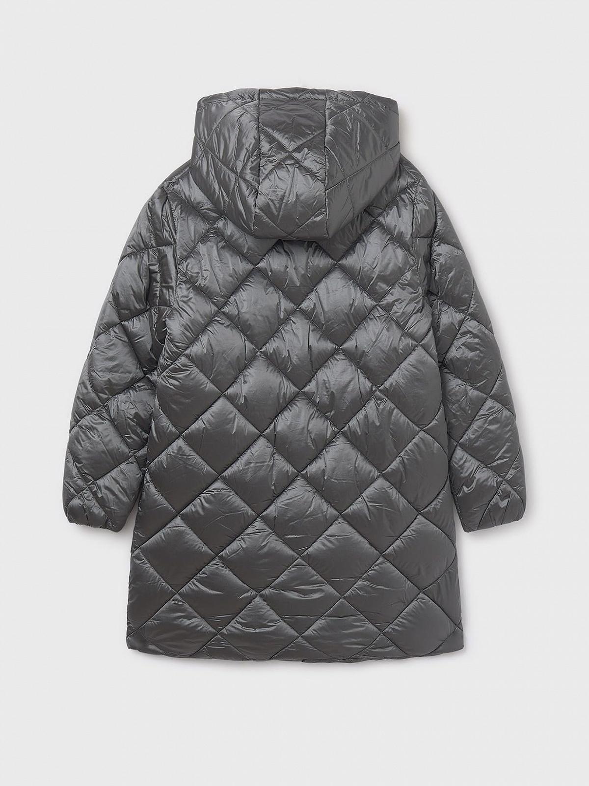 Куртка Mayoral довга для дівчинки вугільного кольору, фото №2