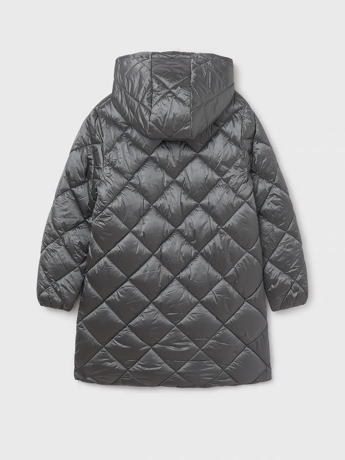 Куртка Mayoral длинная для девочки угольного цвета, фото №2