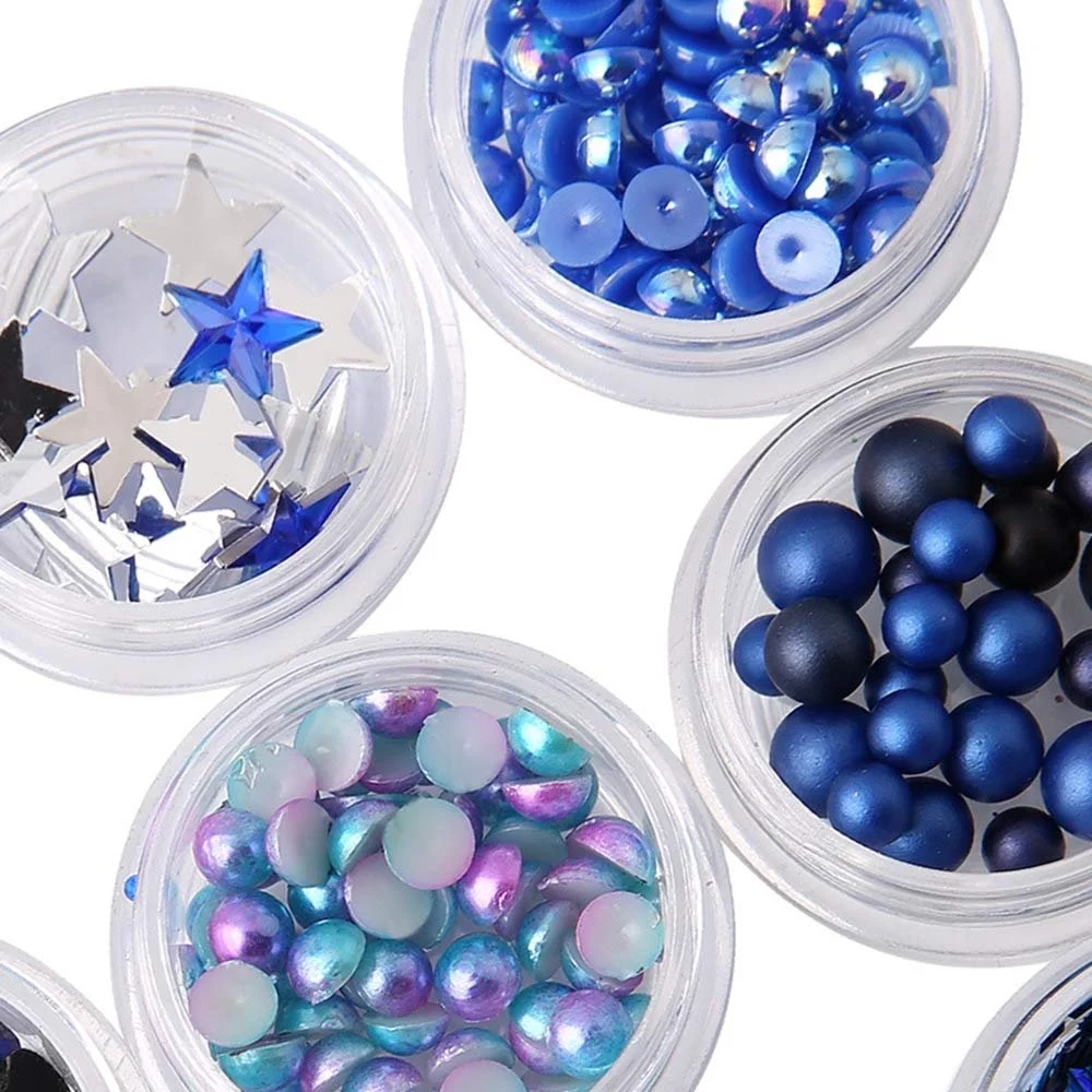 Стразы для ногтей Royal Blue, фото №4