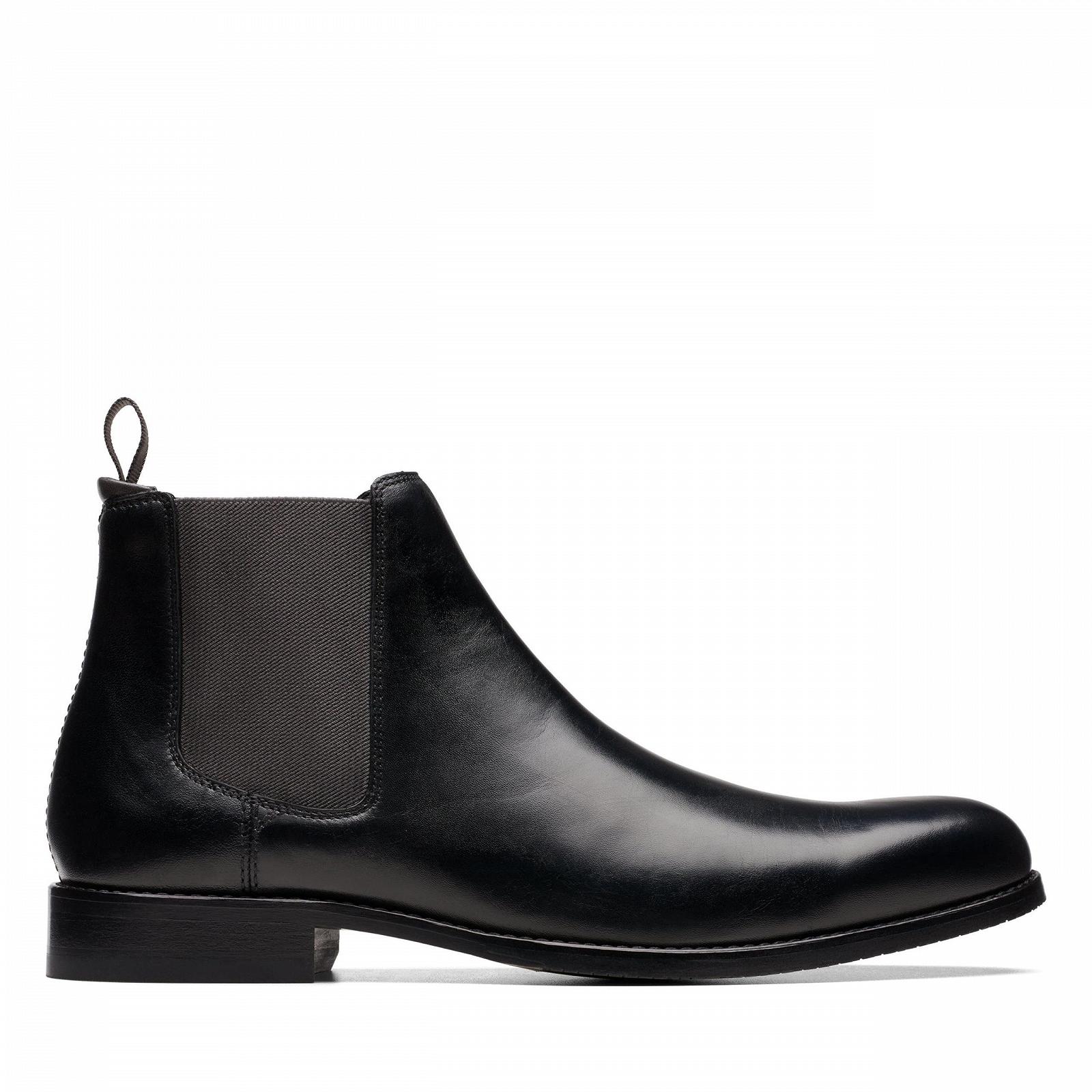 Черевики Clarks Craft Arlo Top Black Leather, фото №1