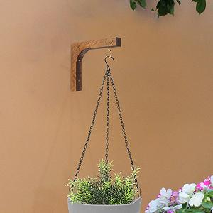 Настенные крючки для растений Yardwe Nordic Style деревянные synthetic.ua - Фото 1