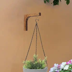 Настінні гачки для рослин Yardwe Nordic Style дерев'яні synthetic.ua - Фото 1