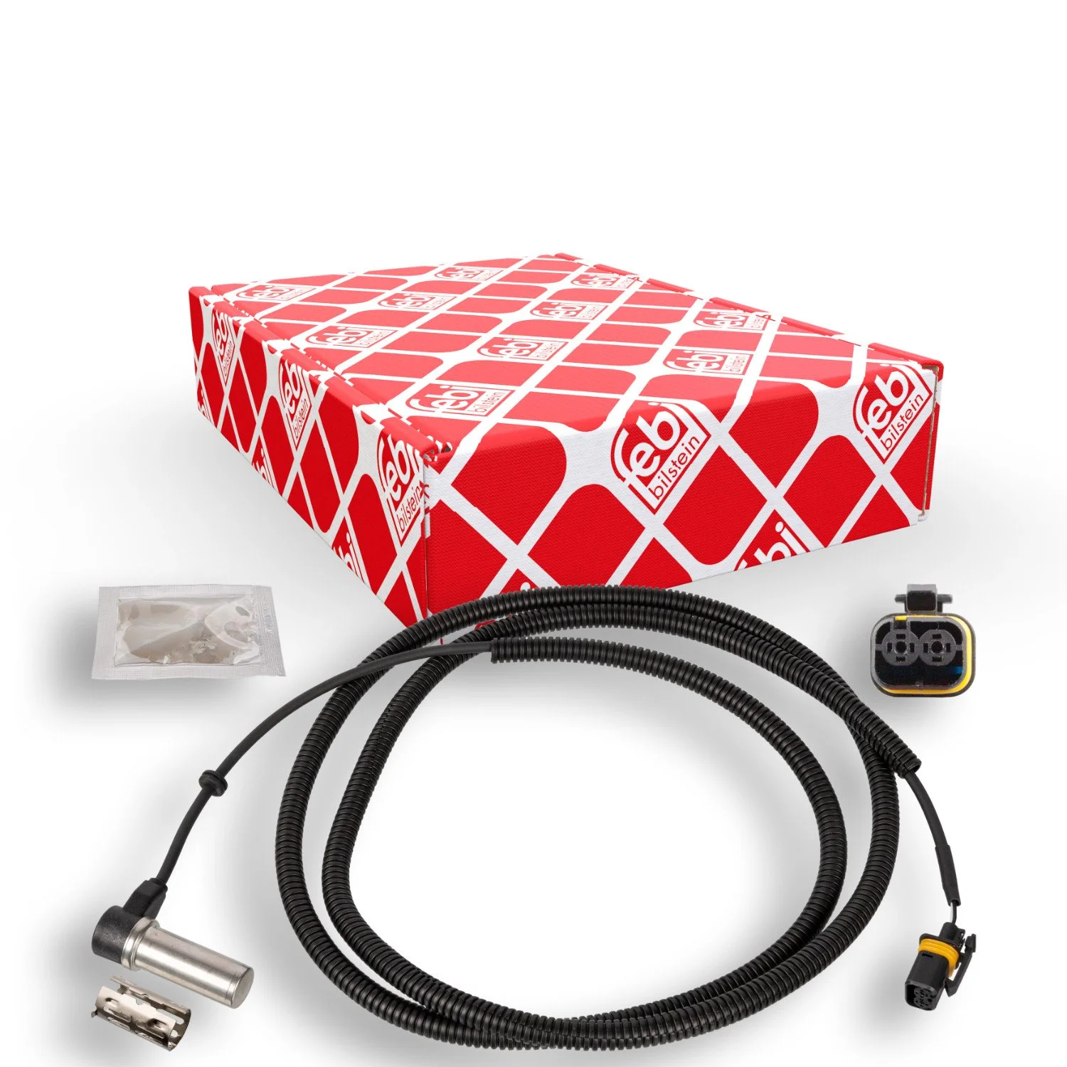 Датчик частоти обертання колеса FEBI BILSTEIN 109658 для MAN, задній міст справа, фото №1