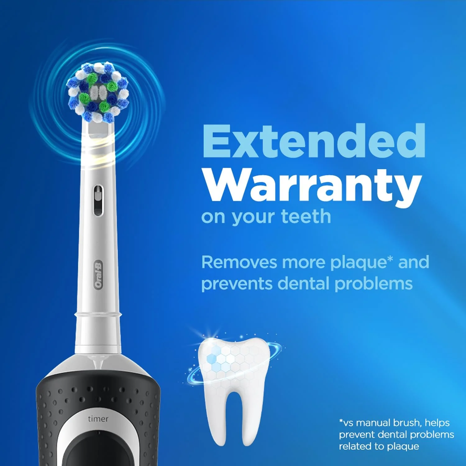 Электрическая зубная щетка ORAL-B Vitality 100 Cross Action Negro, фото №6