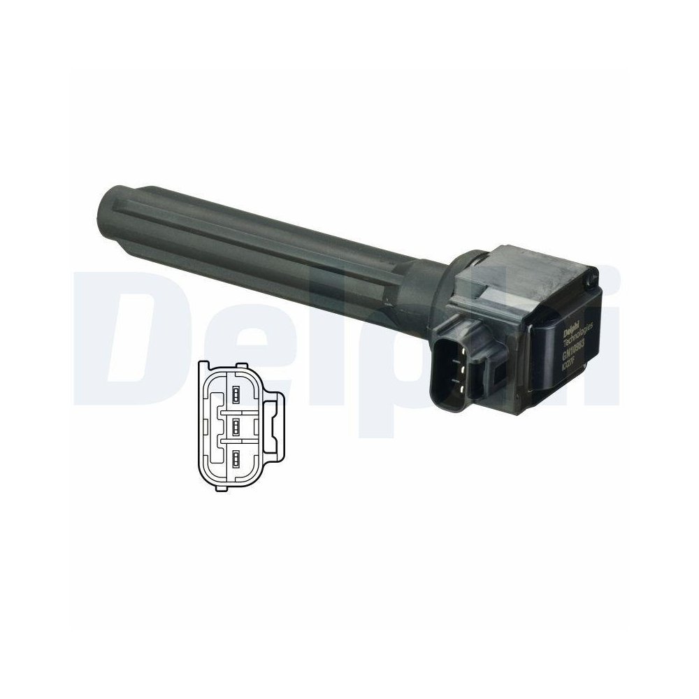 Катушка зажигания DELPHI GN10983-12B1 для MITSUBISHI, фото №1 Катушка зажигания DELPHI GN10983-12B1 для MITSUBISHI, фото №1