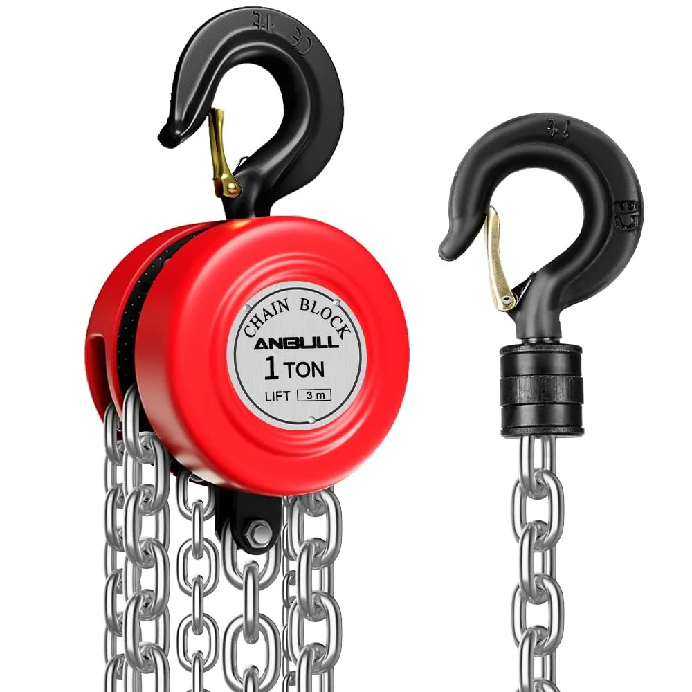 Ручная лебедка Anbull 1T 1599 Красная, фото №1 Ручная лебедка Anbull 1T 1599 Красная, фото №1