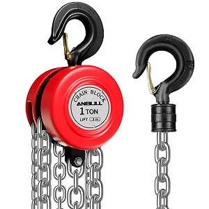Ручная лебедка Anbull 1T 1599 Красная - Фото 1