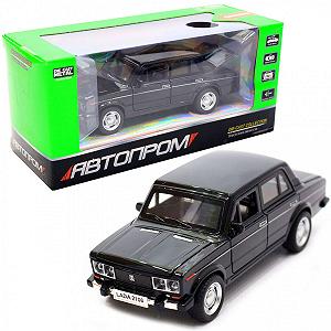Машинка игровая автопром «ВАЗ-2106» Черный со световыми и звуковыми эффектами 7642 - Фото 1