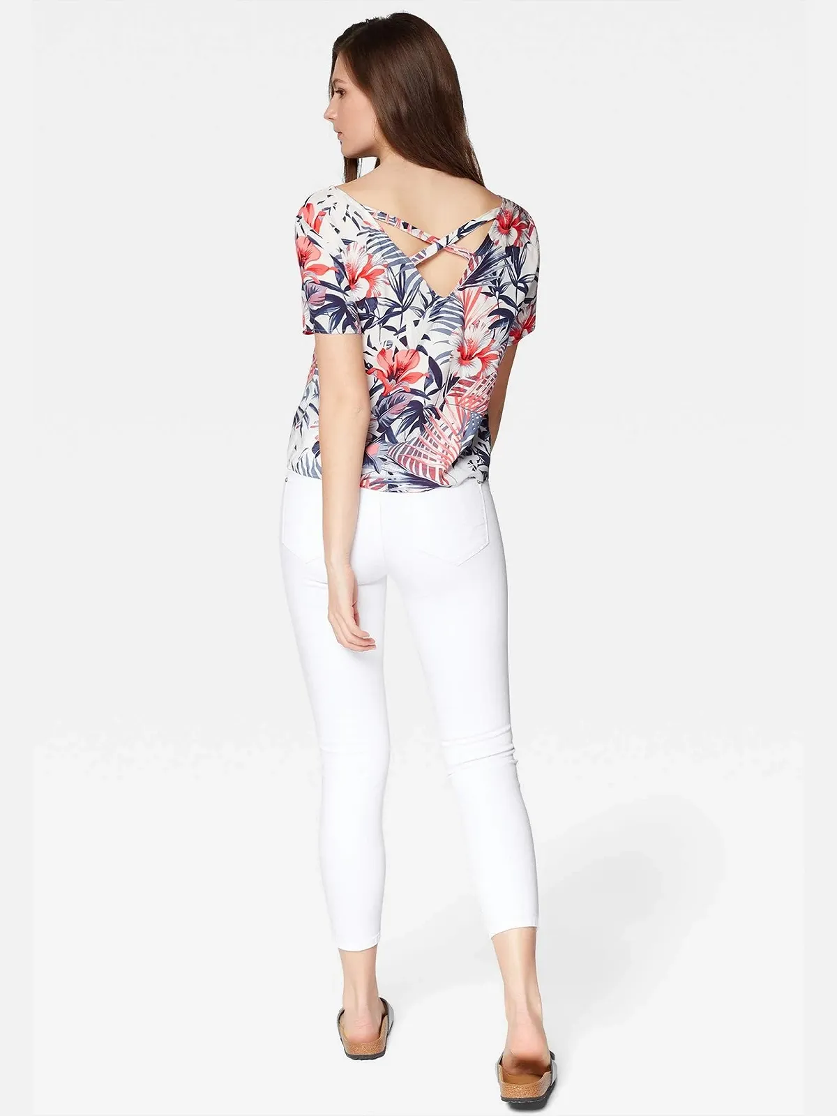 Женская блузка MAVI SHORT SLEEVE BLOUSE Hibiscus Printed - XS, фото №4