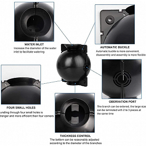 Куля для укорінення рослин, куля кейс для укорінення , клонування рослин, дерев, інкубатор садовий, діаметр 4 см synthetic.ua - Фото 1
