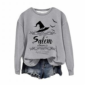 Женский свитшот Generisch oversize, блестящие топы, винтажный принт, повседневный пуловер, базовая туника, куртка, колор блок, страшный костюм на Хэллоуин - Фото 1