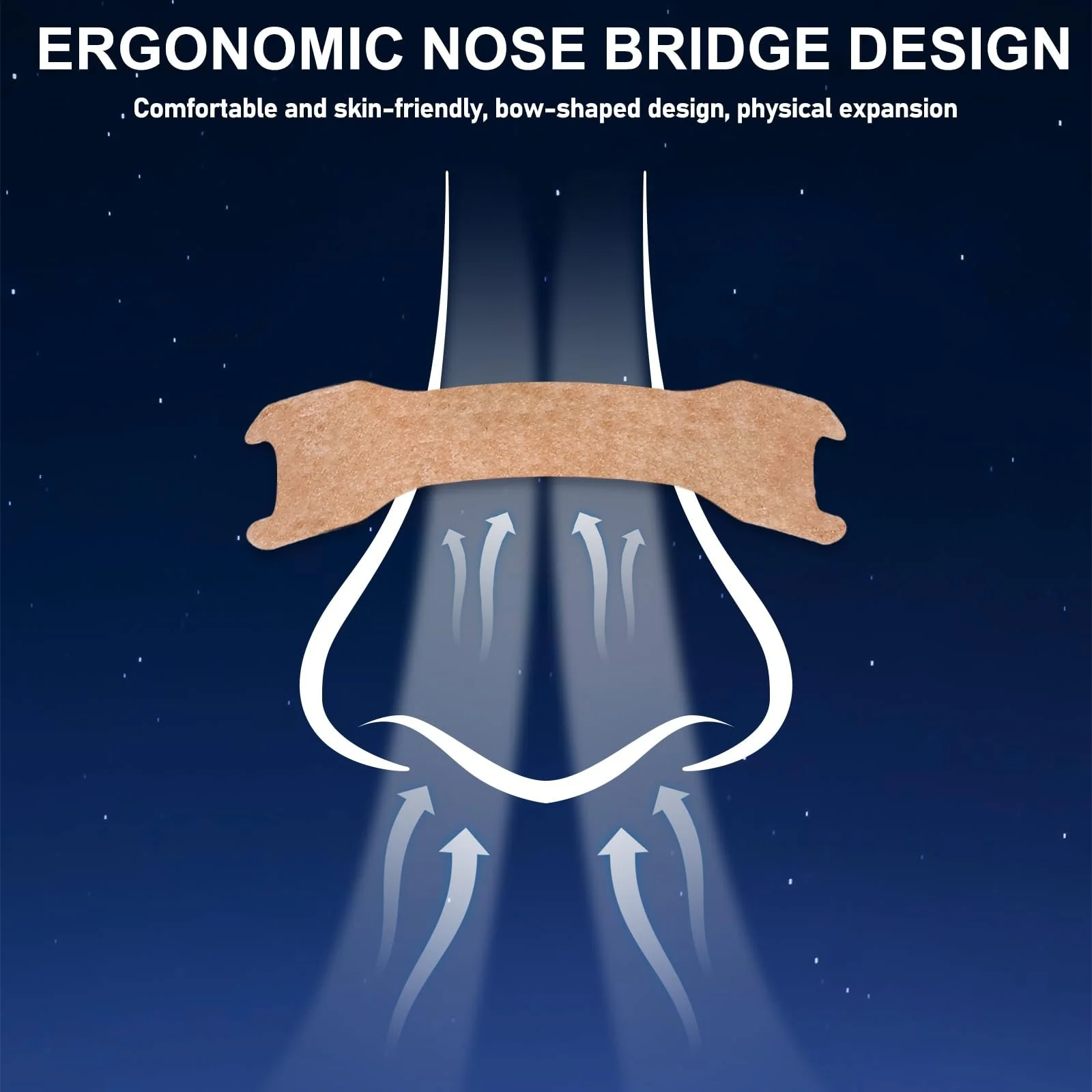 Носові пластирі для сну та від хропіння (100 шт.) 66 мм x 19 мм, фото №4 Носові пластирі для сну та від хропіння (100 шт.) 66 мм x 19 мм, фото №4