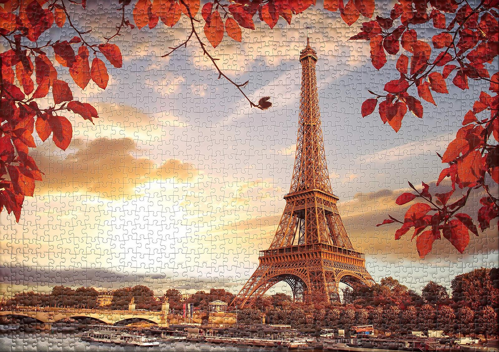 Пазл Ulmer Puzzleschmiede Autumn in Paris Classic 1000 деталей Эйфелева башня и Сена, фото №2 Пазл Ulmer Puzzleschmiede Autumn in Paris Classic 1000 деталей Эйфелева башня и Сена, фото №2