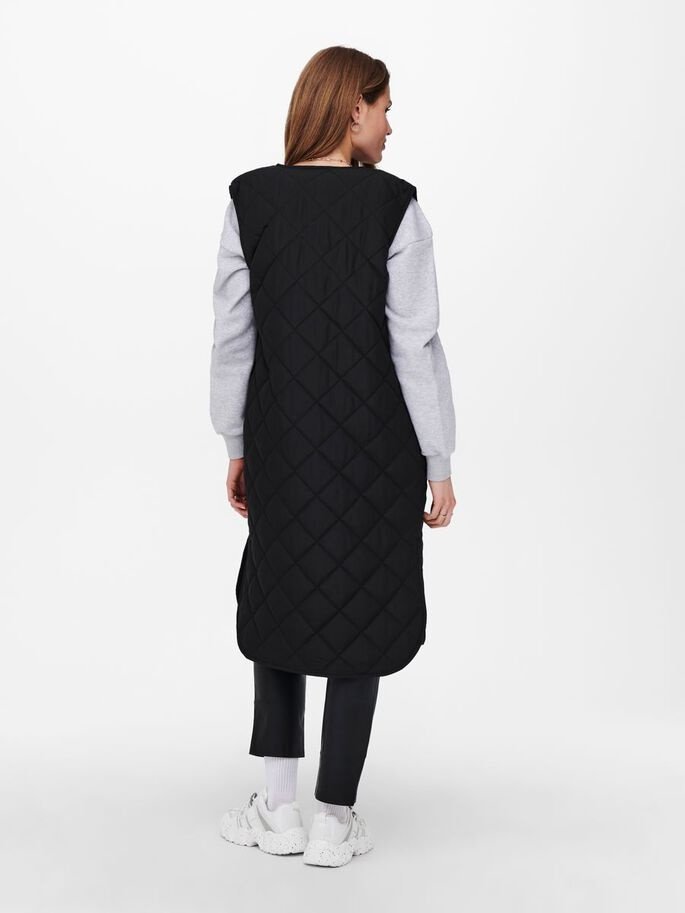 Жилетка ONLY NAYRA Long Quilt Vest Чёрный L, фото №2