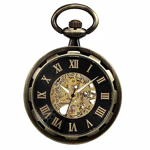 Кишеньковий годинник TREEWETO з ланцюжком, чоловічий, аналоговий synthetic.ua - Фото 1