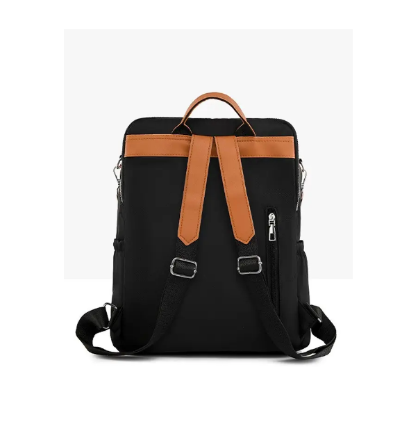 Жіночий міський рюкзак Lady Future з нейлонової тканини Чорно-коричневий (446G), фото №2 Жіночий міський рюкзак Lady Future з нейлонової тканини Чорно-коричневий (446G), фото №2